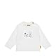 Steiff T-Shirt Langarm EU Größe 62 Bright White, Langarm-Sweatshirt, Longsleeve für Kinder, Pullover langärmelig, Babyoberteil, ideales Basic Shirt, bequem und weich, waschmaschinenfest