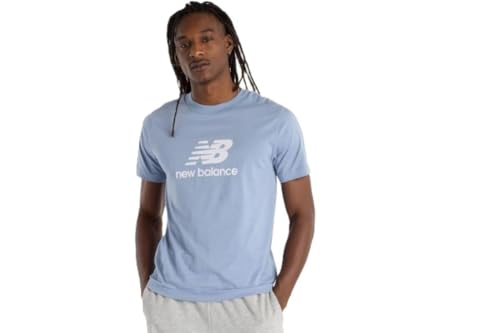 New Balance Men's Sport Essentials Logo T-Shirt, Glint Blue, Large