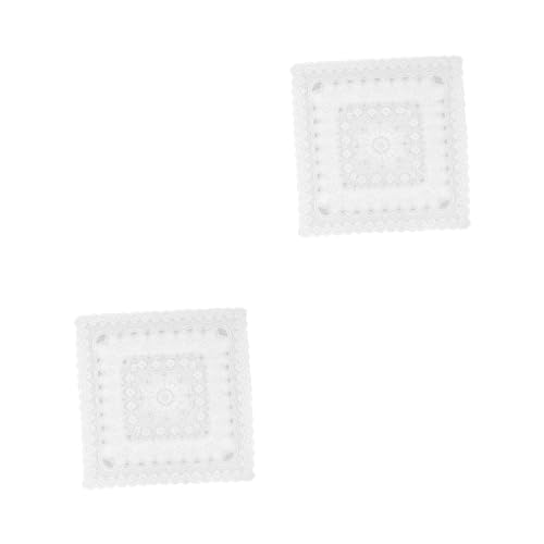 Nappe polyester carrée lot de 2 nappe decorative de table pour restaurant et diner