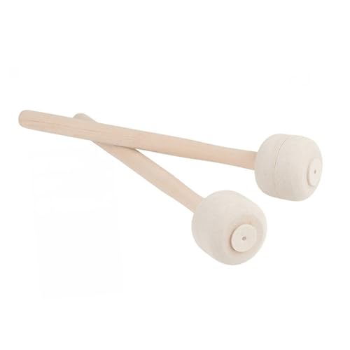 Par de baquetas de madera para batería y percusión miniatura 1