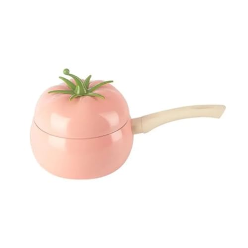 Ygmnqal Tomatenform Suppentopf Rosa Aluminium