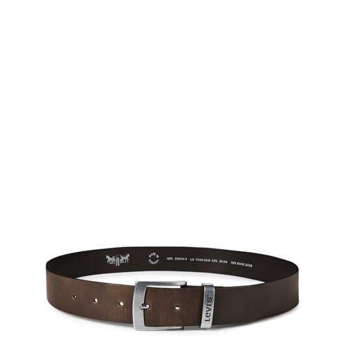 Levi's Herren Hebron Gürtel, Braun (Dunkelbraun), 110 cm
