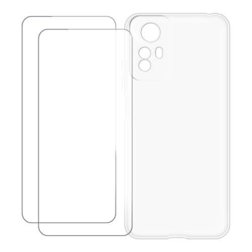 UOGNADGD Xiaomi Redmi Note 12S 4G �Ƃ̌݊������� �J�X�^���J���t���P�[�X�{�����K���X�ی�t�B����2���t�� ? �Ռ��z�������h�~ (�N���A)