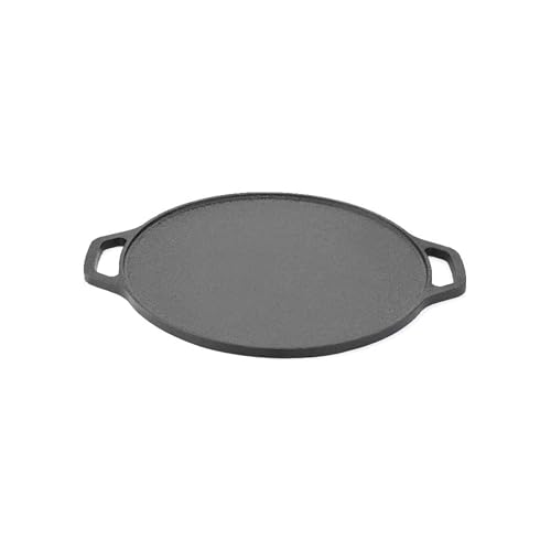 Cast Iron Dosa Tawa Cast Iron Tawa Flat for Roti & Chappathi Iron Tawa for Gas & Induction Stove | Pre-Seasoned Cast Iron Pan Crepe Pan for Multi-Cuisine Cooking | 30 cm