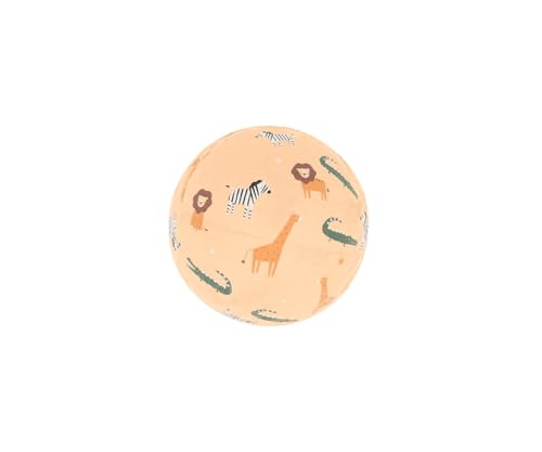 Monnëka Gummiball für Kinder | Leichter & Robuster Spielball für Baby und Kleinkind 13 oder 18 cm | Ideal für Strand Pool Garten & Park | Wild Animals wenig