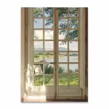 Fenêtre nature décoration murale scandinave pour mur vide - 3