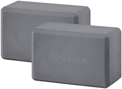 Image of Gaiam Yoga Block - Supportive Latex-Free Eva Foam - Soft Non-Slip Surface with Beveled Edges for Yoga,Pilates,Meditation -Yoga Accessories for Stability,Balance,Deepen Stretches,(Pack of 12)