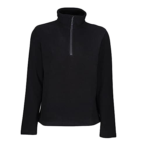 Regatta Professional Mens Honestly Made 100% Recycled Half Zip Fleece, Black, L UK