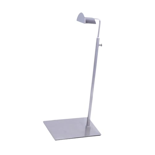 UGPLM Handbag Rack Tabletop Handbag Purse Display Stand for Retail Store Shopping Mall, Silver Brushed, Long