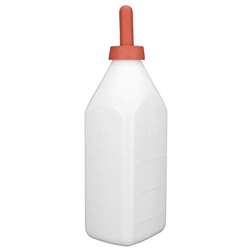 MUNEFE 4L Calf Cow Feeding Milk Bottle, Portable Calf Milk Feeder, Nursing Calf Milk Feeder Bottle for Farm Livestock Supplie