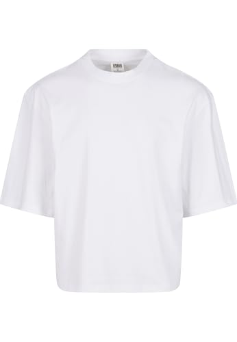 T-shirt court biologique anti-froissement coupe large blanc S