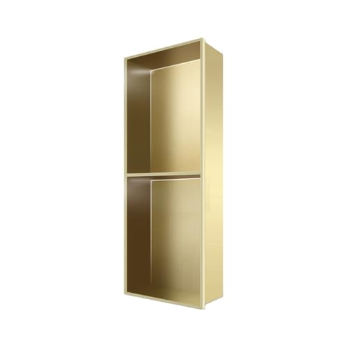 Bathroom Wall Niche Stainless Steel Waterproof Shower Wall Caddy Organizer for Bathroom Storage No Tile Installation