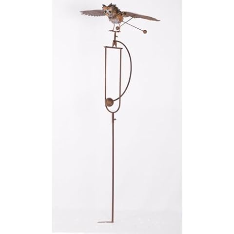 Garden Haven Owl Rocker Metal Sculpture Decoration Cover