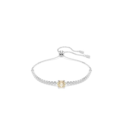 スワロフスキー マトリックス テニスブレスレット イエローラウンド