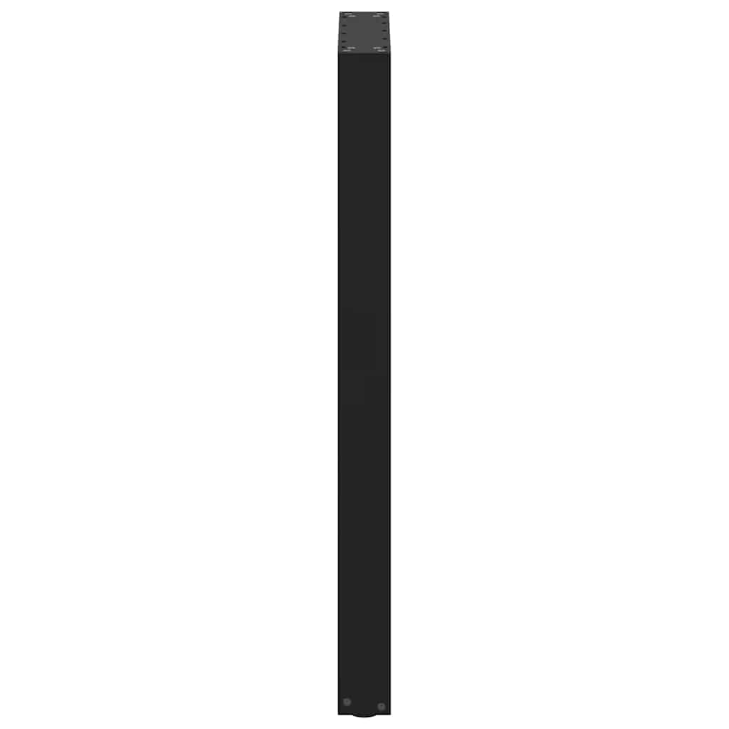 vidaXL Patas para Mesa de Bar en Forma de U (2 Unidades), Color Negro, 40 x 100-101 cm, Acero