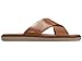 Cole Haan Men's Nantucket Cross Strap Sandal, British Tan/Dark Latte, 11-M US