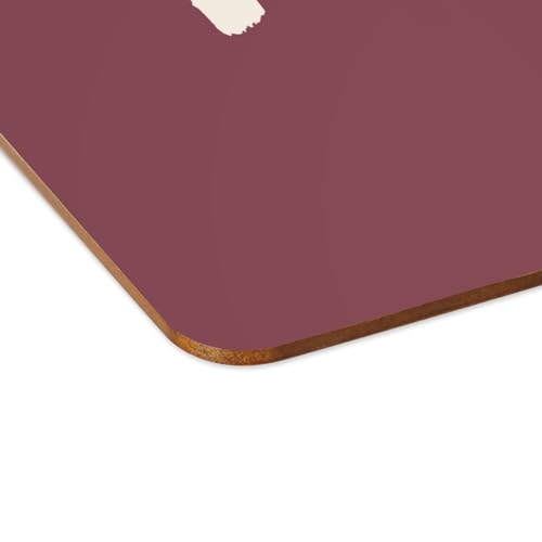 Napperons souples en liège rouge lot de 4 pour protéger votre table - 4