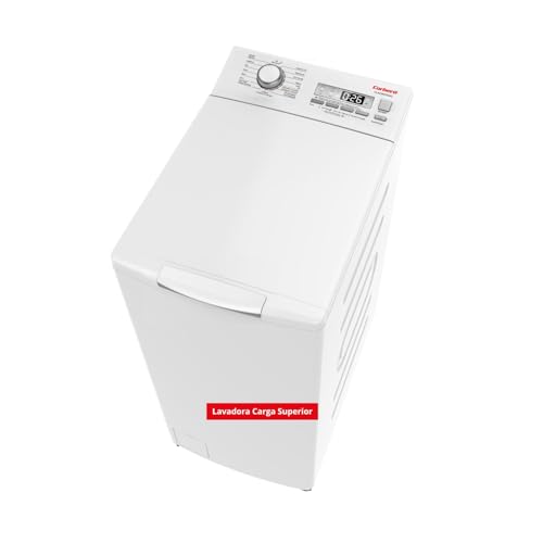 Corberó - Lavadora Carga Superior 7.5kg | CLACSM7524D | 1200 RPM | 16 Programas, Función Vapor, ECO, limpieza tambor| Inicio Diferido| Lavado Rápido | Planchado Fácil | Indicadores LED | Blanco