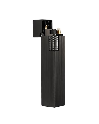 Encendedor clásico rectangular recargable de latón miniatura 2