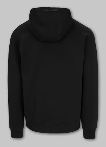 Pitbull Męska bluza z zamkiem błyskawicznym i kapturem, męska bluza z kapturem i zamkiem błyskawicznym, kontrastujące wykonanie, bluza z kapturem, czarny, L