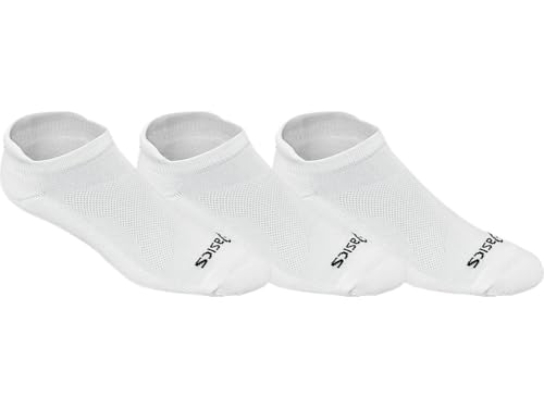 ASICS Unisex CUSHION LOW CUT 3 PK SOCKS Training Accessories, L, WHT
