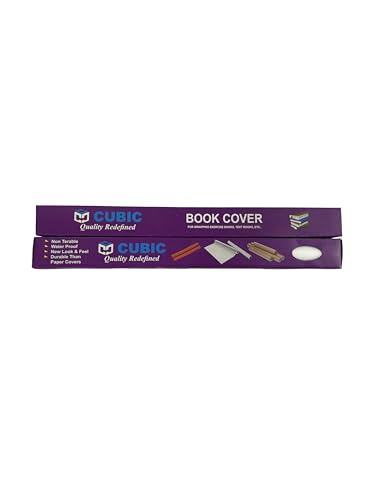 Image of CUBIC Book Cover Roll | Opaque Milky White | Pack of 2 | 10 Meter Length | Book Binding Roll | Tear-Resistant & Durable | Ideal for School & Office Use