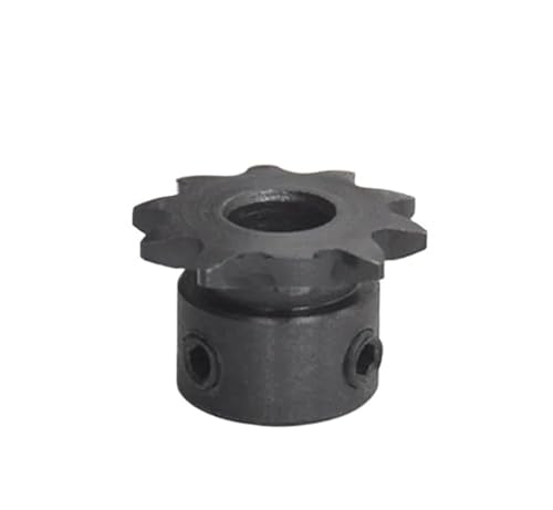 Bevel Gear Pinion Hardware Mechanical 1pcs 04C Chain Gear 9 Teeth Industrial Sprocket Wheel with Top Wire M5 Bore 5/6/8/10mm(8mm)