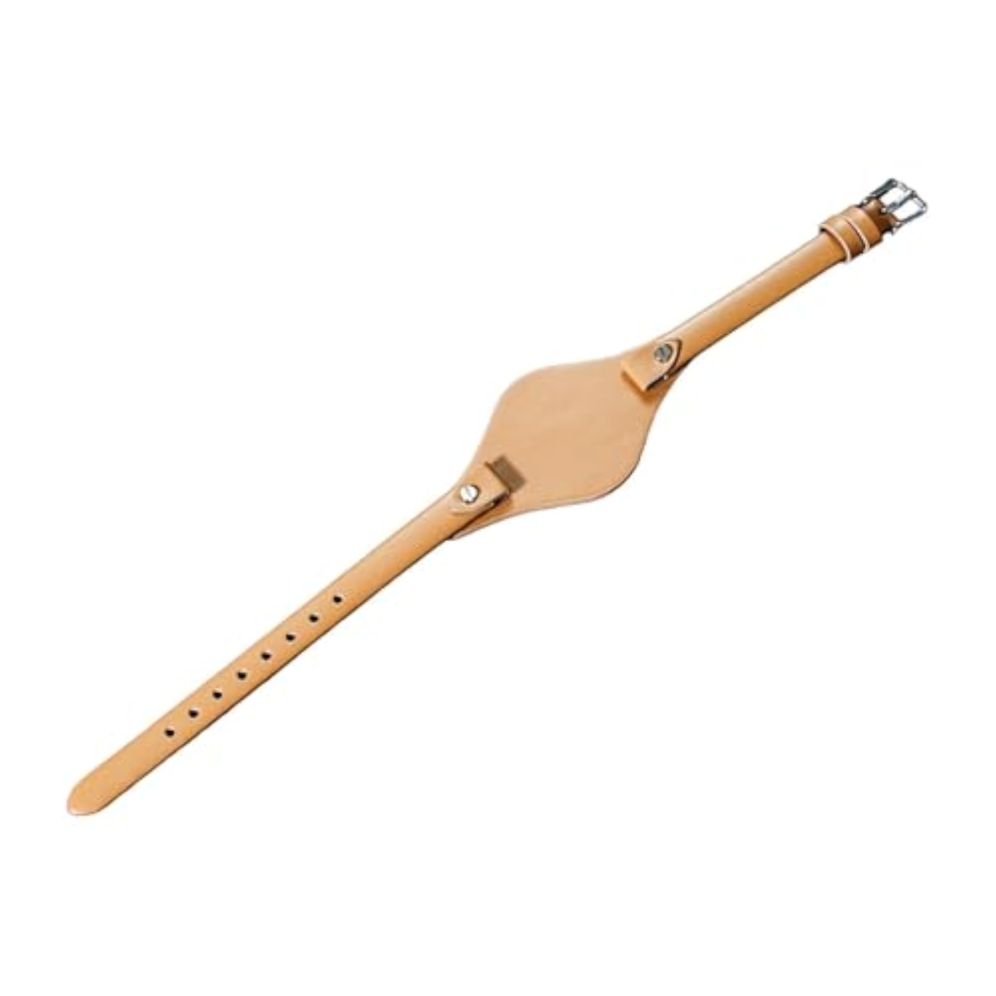 Adjustable Light Khaki Leather Watch Band Replacement