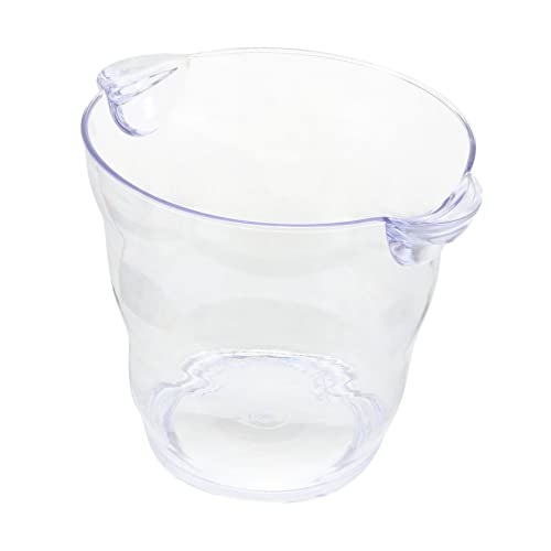 OFFSCH Seau à Glace Transparent pour Bière Et Refroidissement De Bouteille De Vin Seau Thermique pour Boissons Et Glace Pratique pour Bar Maison Fête