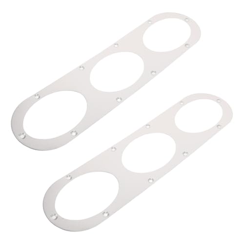 Diffuseur Arrière Pare-chocs Voiture en Aluminium Argenté Lot de 2 Panneaux Dérivation D'air