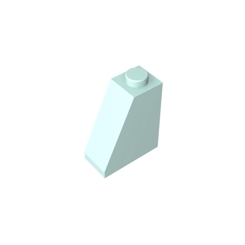 Gobricks 60481 Slope Brick 2x1x2 65ยฐ Sloped Brick 50 Pieces GDS-618 Compatible with Lego Building Blocks Color:Light Aqua