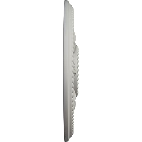 Image of Ekena Millwork CM18EDPCF Edinburgh Ceiling Medallion, Pot of Cream