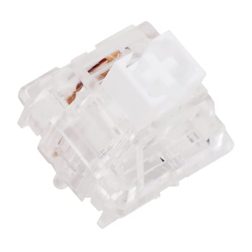 Image of MELETRIX Chilkey WS Quartz Linear Switch 5-Pin Hotswap Pre-Lubed, PC Housing for RGB, Mechanical Keyboard Switch for DIY Custom Builds, Keyboard Switches 5 Pins PCB Mount Lubed Switches Clear (35pcs)