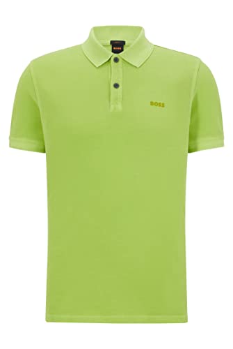 BOSS Herren Prime Slim-Fit Poloshirt aus Baumwoll-Piqué Grün XL