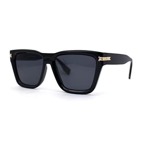 Womens Mod Square Large Cat Eye Beveled Plastic Sunglasses2