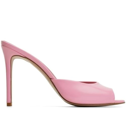 Sexy Women's Slippers Stiletto High Heels Mules Summer Party Shoes Outdoor Designer Peep toe Sandals Footwear3