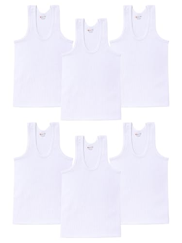 Image of BODYCARE Kids Boy's Regular Fit Top | 100% Cotton| Skin Friendly | Lightweight | Sleeveless Design | Pack of 6
