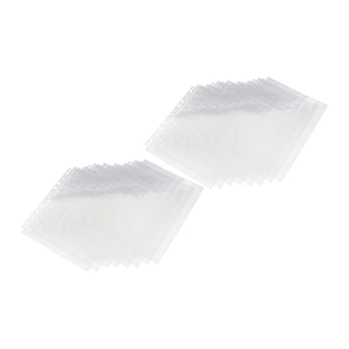 HOOTNEE 50 Sheets Clear Photo Sleeves for Photo Albums Page Protectors for Cards Postcards and for Weddings Graduations and Memories