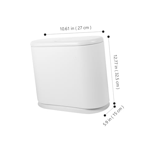 Cabilock Caneca de Basura Plástica Blanca 1.92 lb Rectangular miniatura 4