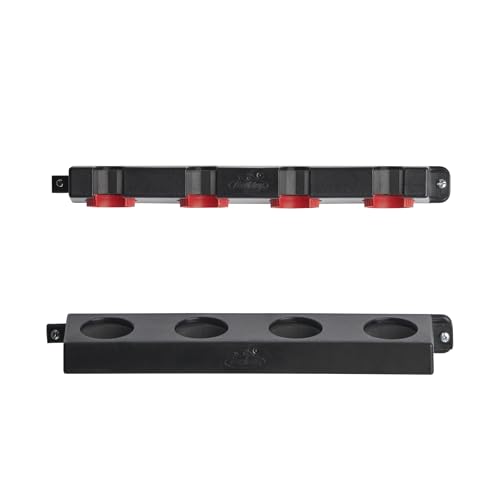 Image of Berkley Twist Lock Fishing Rod Rack, Stores 4 Rods, Black, Soft Foam Grip Pads Protect Rod Finishes, Durable Construction, Easy to Mount with Common Tools