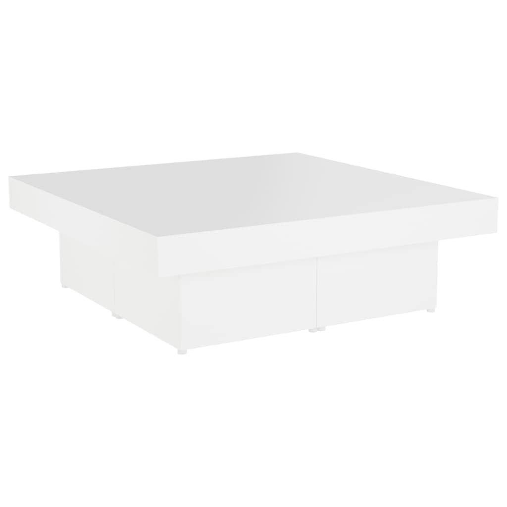Couchtisch Weiß 90x90x28 cm Spanplatte