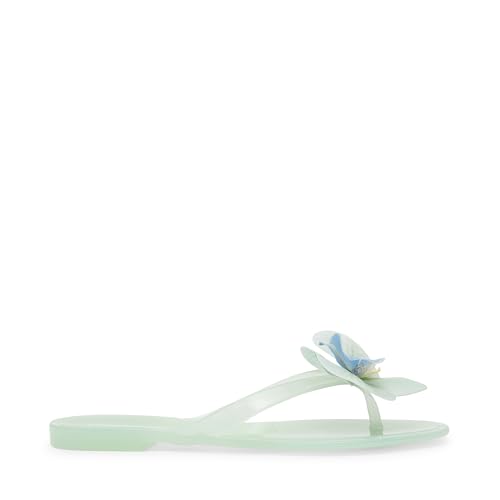 Steve Madden Women's Poppyseed Sandal, Mint, 6