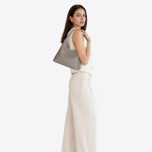 Image of Hobo Bags for Women, Small Slouchy Hobo Purse, Soft Vegan Leather Shoulder Bag Trendy Everyday Tote Handbag, 11'' (28cm)