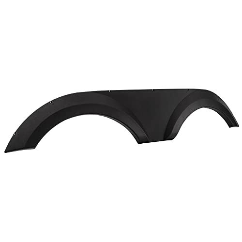 RecPro RV Tandem Fender Skirt | 64-3/4 W x 11-3/8 H x 1 3/4 D | Black (2)