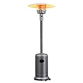 Giantex 50,000 BTU Propane Patio Heater for Outdoor Use, Heat Lamp With Wheels, Trip-over Protection & CSA Certified for Commercial and Household (Grey)