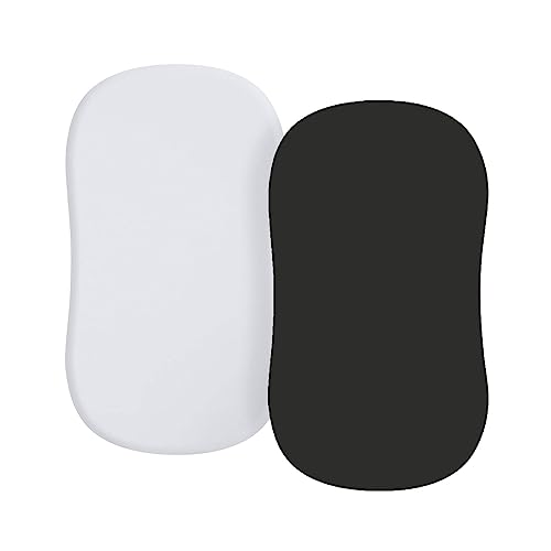 Fowspvzn Pack of 2pcs Baby Fitted Sheet Crib Bed Sheet Fitted Bassinet Sheet Mattress Covers Cradles Removable