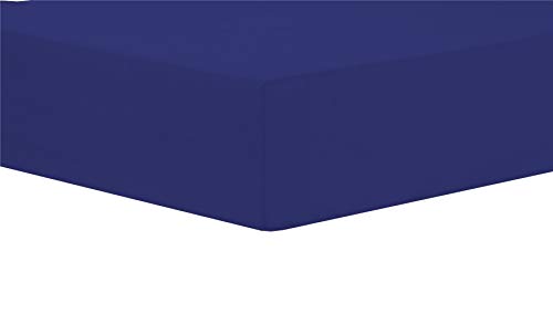 Olivia Rocco Lot de 2 draps-housses en polycoton facile d'entretien - Bleu roi Cover