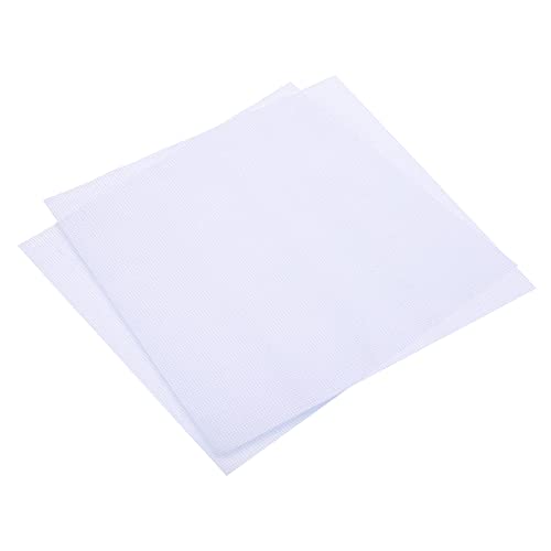 Tissu pour point de croix en coton blanc PATIKIL à trame régulière, 2 pièces