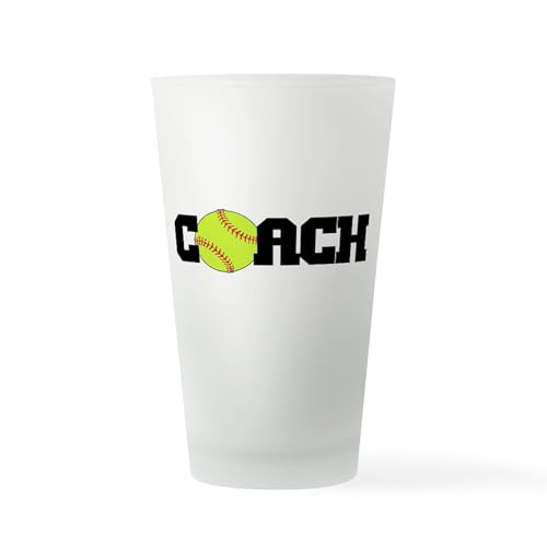CafePress Softball Coach Pint Glass, 16 oz. Drinking Glass