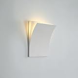 JAYMP Paper Shape Wall Sconce Hardwired Decorative Rectangular Modern Wall Light Fixture for Living Dining Room Bedroom Hallway Lobby Entryway Stair (White, 28cm/11.0in)